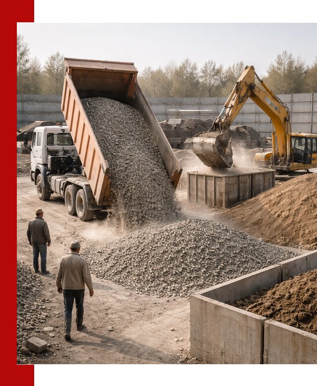 Доставка нерудных материалов с погрузкой и разгрузкой в Назарове