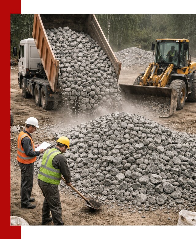 Гранитный щебень фракция 70-150 доставка в Назарове