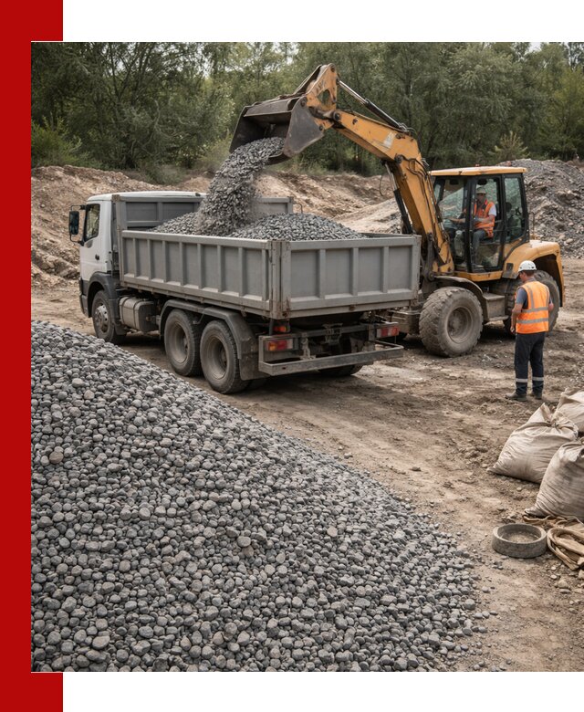 Доставка гравийного щебня в Назарове оптом и в розницу