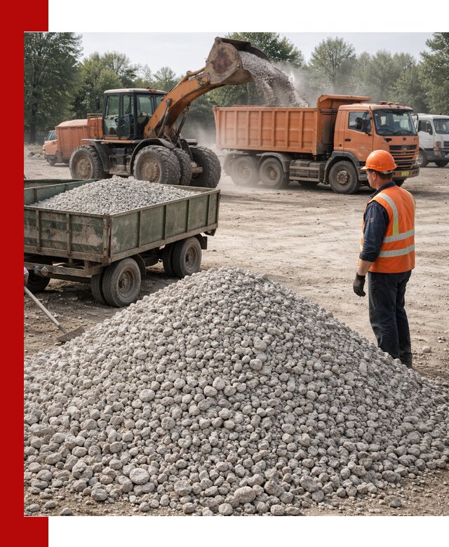 Доставка известнякового щебня фракция 20–40 в Назарове