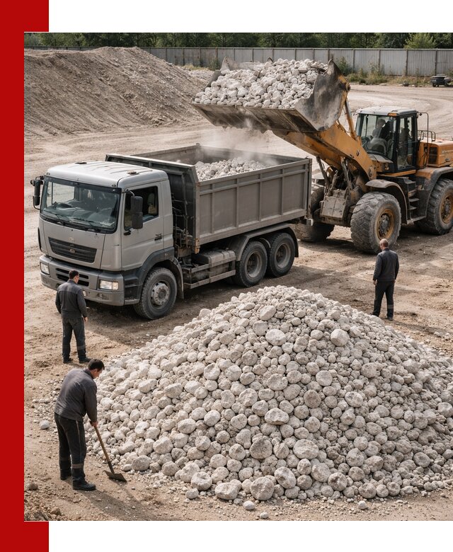 Известняковый щебень фракция 70–150 с доставкой в Назарове