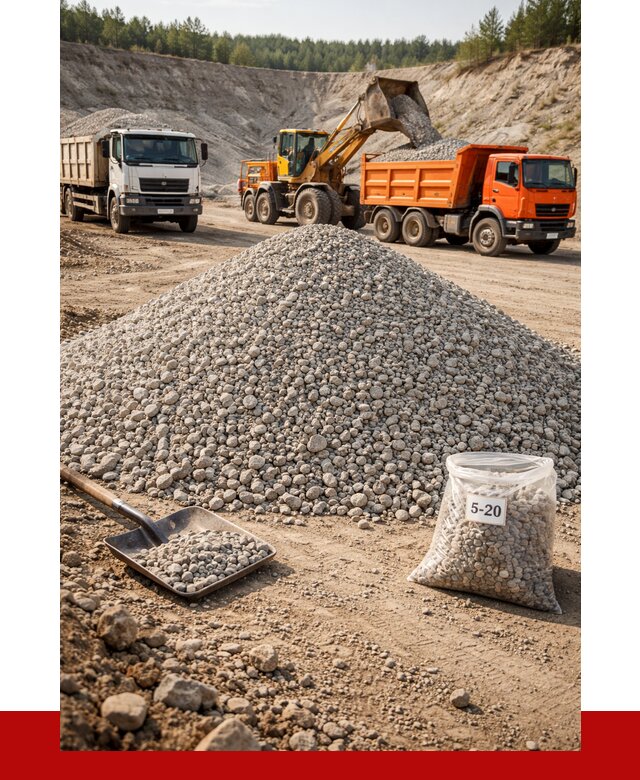 Доломитовый щебень фр. 5-20 в Назарове от 4317 р. | ПРОНЕРУДНрв