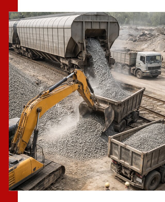 Доставка железнодорожного щебня в Назарове крупными партиями быстрого отгруза