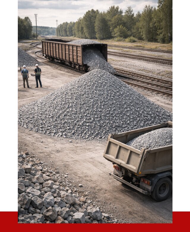 Железнодорожный щебень 20-60 в Назарове от 1747 р. | ПРОНЕРУДНрв