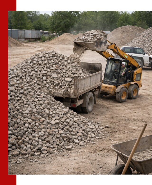Доставка вторичного щебня в Назарове для строительных работ