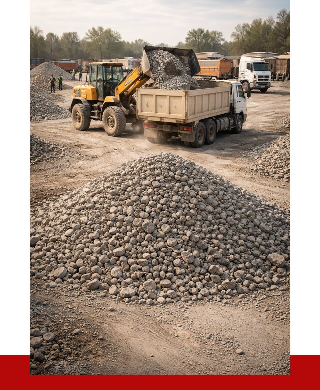 Вторичный щебень фракция 40-70 в Назарове от 1788 р, ПРОНЕРУДНрв