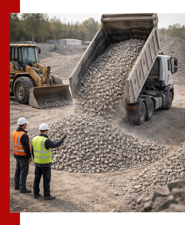 Вторичный щебень фракция 40–70 доставка в Назарове