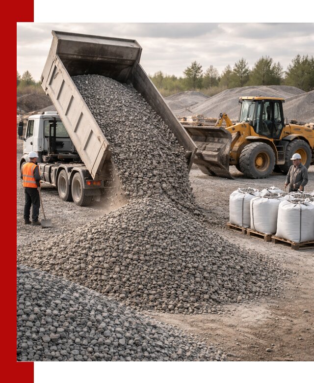 Бетонный щебень фракция 5–20 с доставкой в Назарове