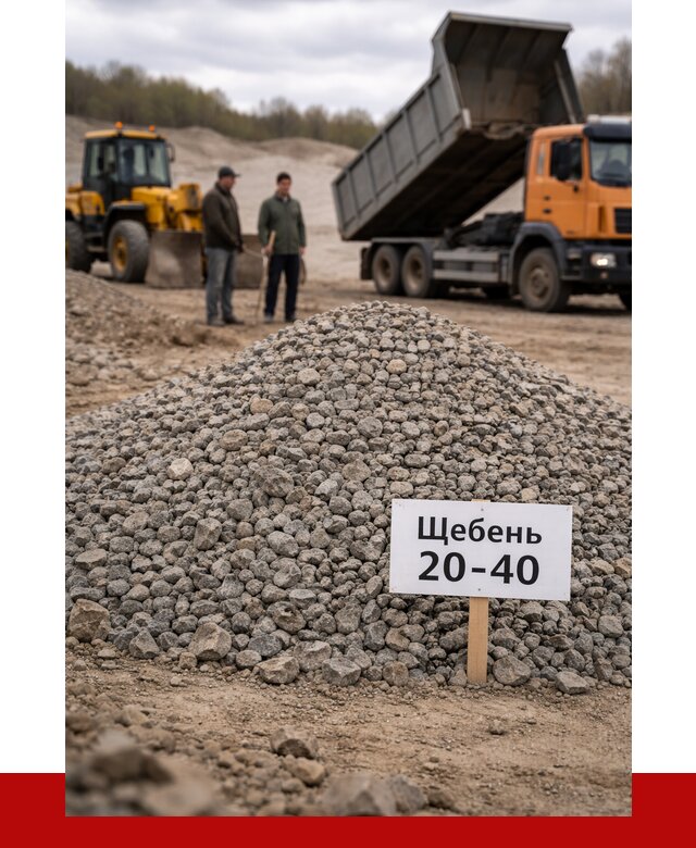 Бетонный щебень фракция 20-40 в Назарове от 2518 р. | ПРОНЕРУДНрв