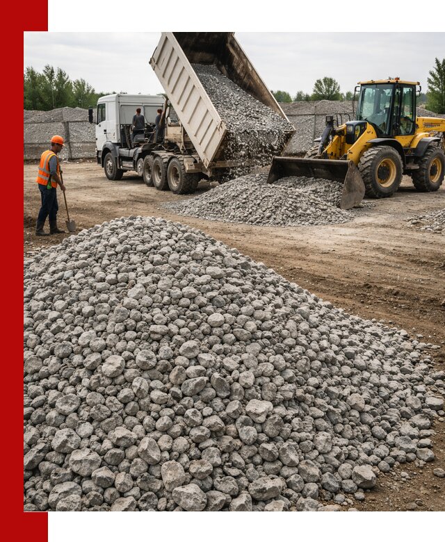 Доставка бетонного щебня фракции 40-70 в Назарове