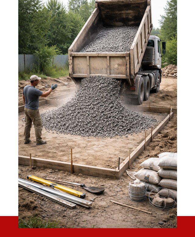 Купить щебень для фундамента в Назарове от 4625 р. | ПРОНЕРУДНрв