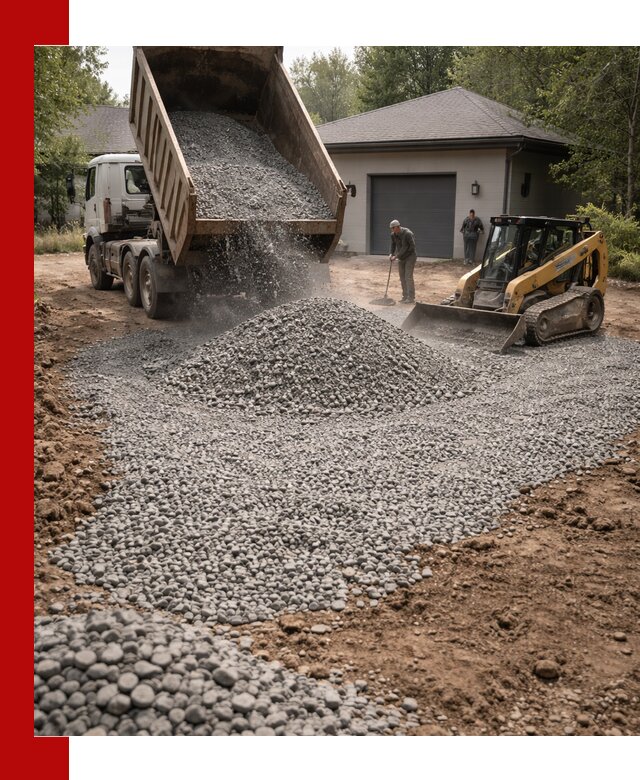 Щебень для парковки в Назарове: доставка и укладка качественного материала