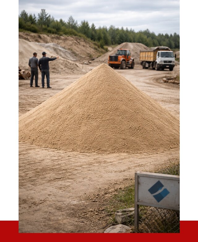Карьерный песок навалом в Назарове от 1850 р. | ПРОНЕРУДНрв