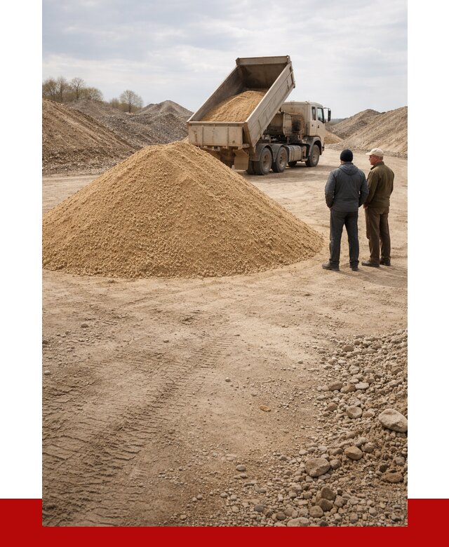 Карьерный песок крупнозернистый в Назарове от 8736 р | ПРОНЕРУДНрв