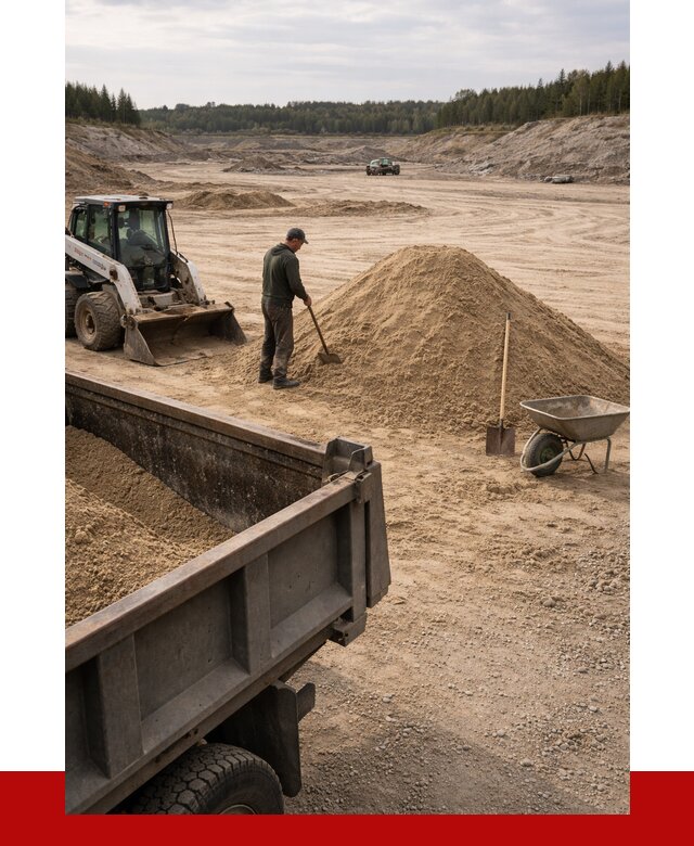 Карьерный песок среднезернистый в Назарове, от 2261 р. ПРОНЕРУДНрв