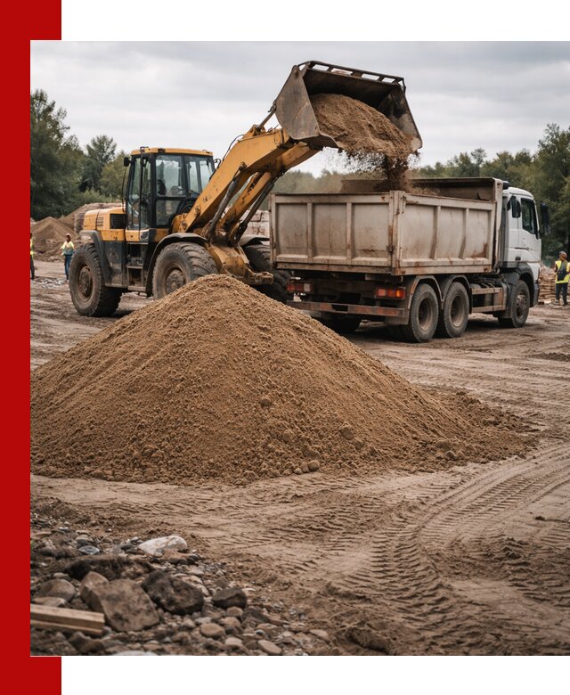 Доставка речного песка навалом в Назарове быстро и выгодно