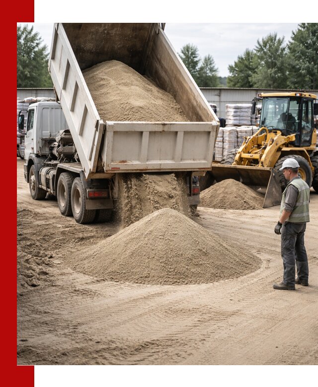 Поставка и доставка песка для бетона в Назарове