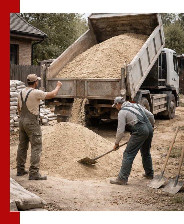 Песок для штукатурки с доставкой в Назарове качественный и чистый