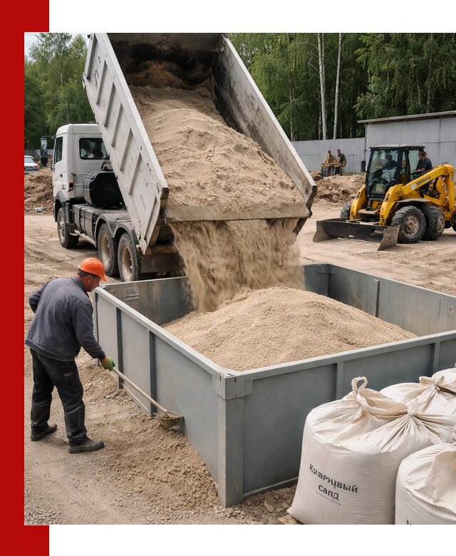 Кварцевый песок для фильтра в Назарове — доставка и качество