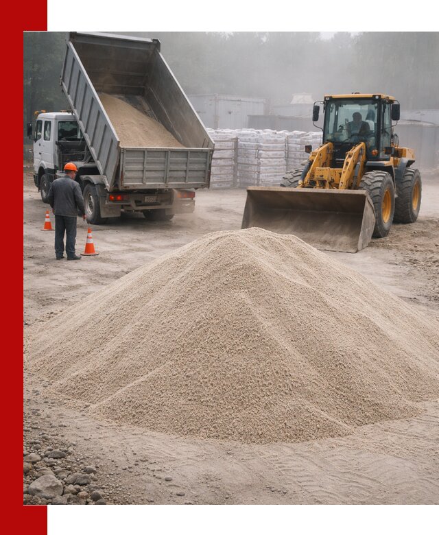 Кварцевый песок фракция 0–8 для стройработ в Назарове