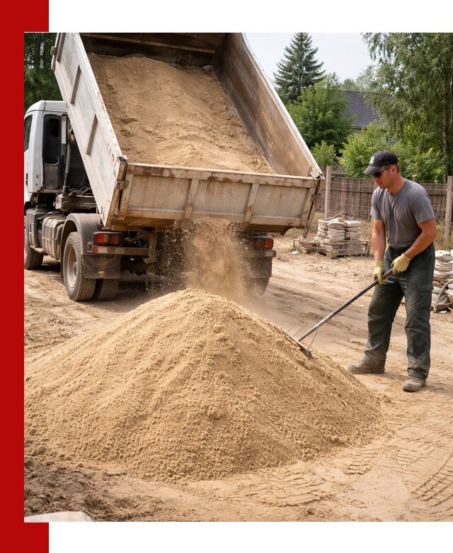 Доставка сухого песка самосвалами в Назарове