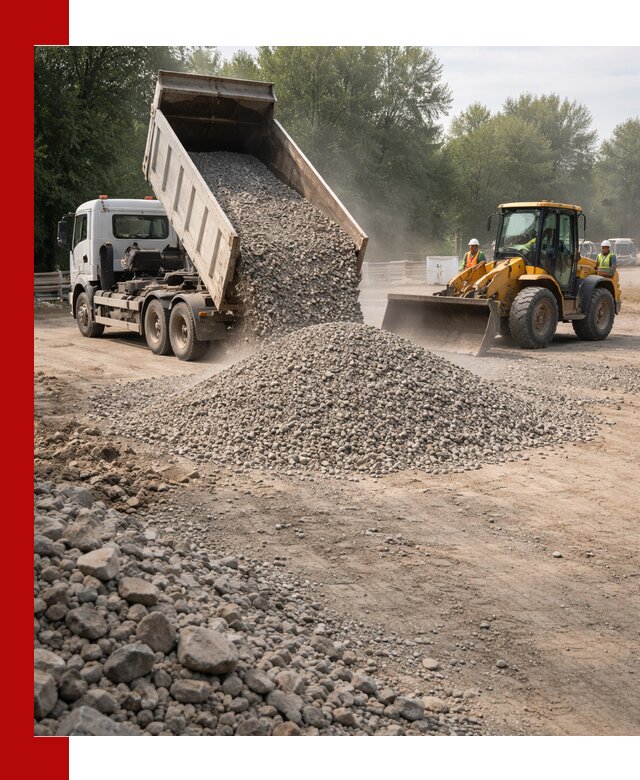 Гравий фракция 5–20 доставка в Назарове оптом и в розницу