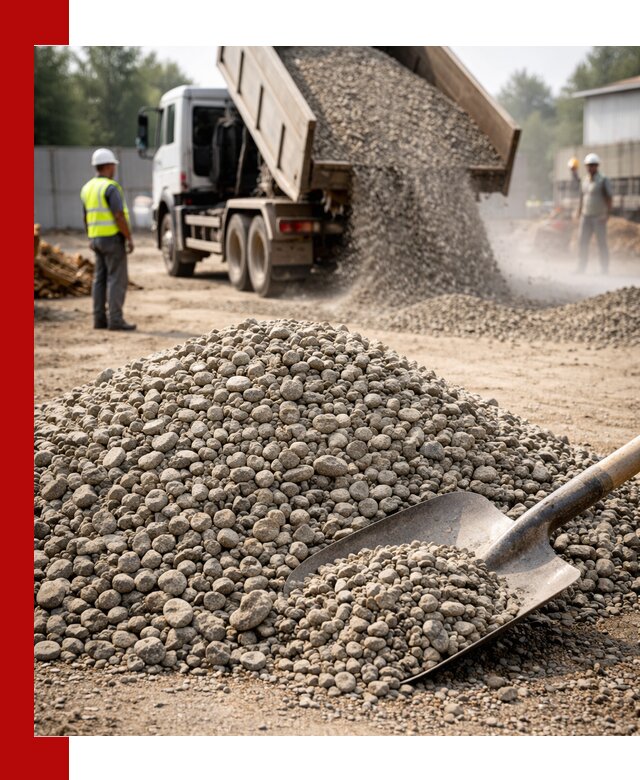 Доставка гравия фракции 20-40 в Назарове с самосвалами