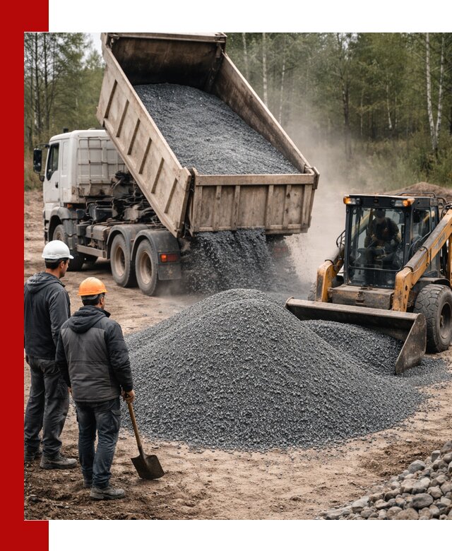 Гранитный отсев 0-5 с доставкой и разгрузкой в Назарове