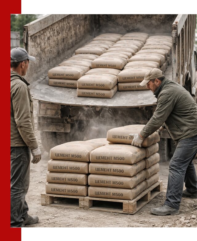 Цемент М500 с доставкой самосвалом в Назарове