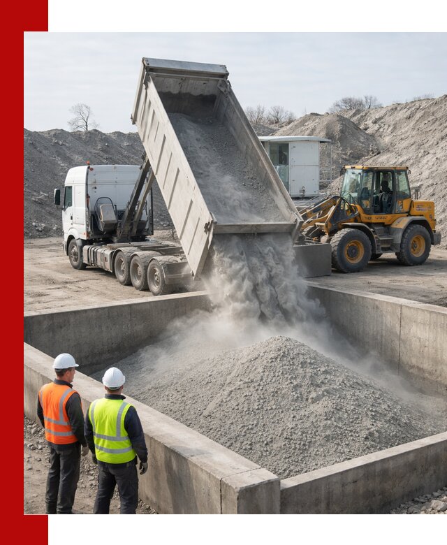 Доставка цемента навалом в Назарове крупными партиями