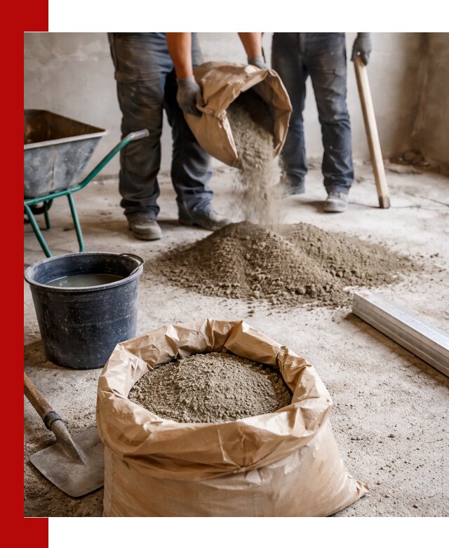 Доставка сухой смеси для стяжки в Назарове