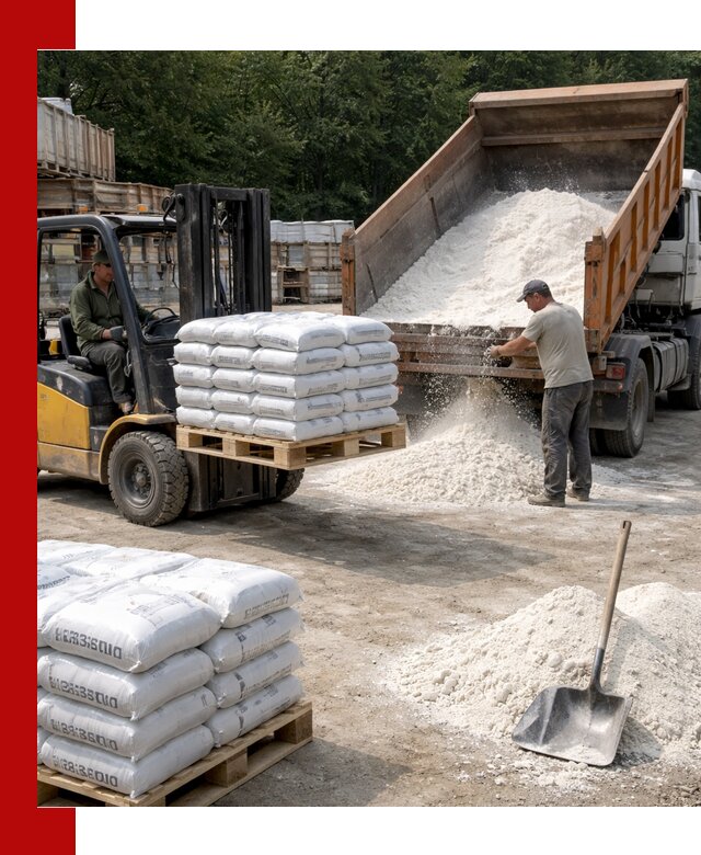 Доставка строительной извести оптом и в розницу в Назарове