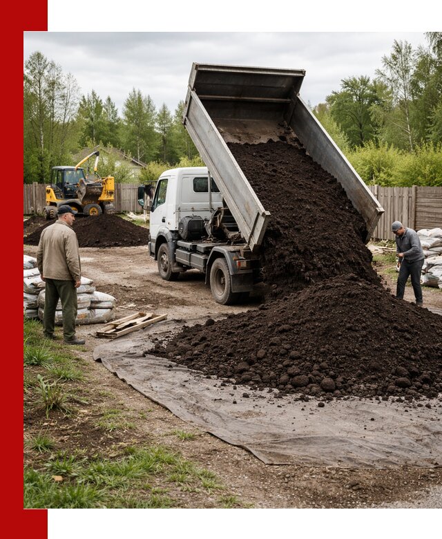 Доставка качественного почвогрунта в Назарове оптом и в розницу