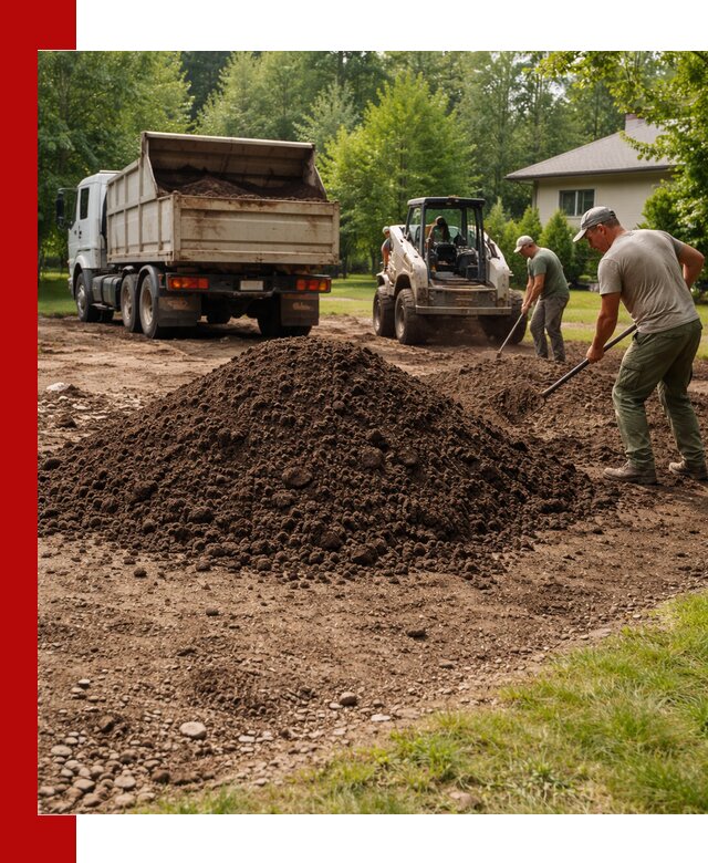 Доставка и укладка грунта для газона в Назарове