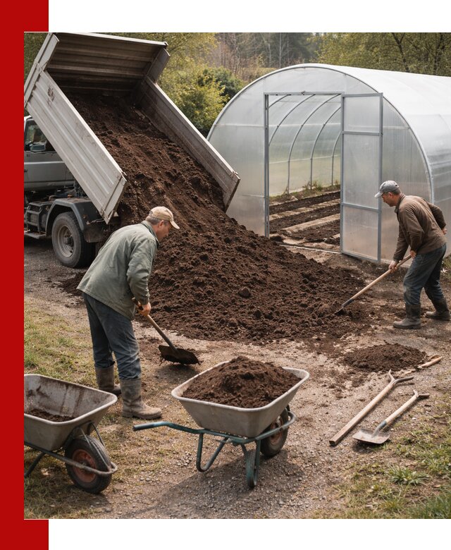 Грунт для теплицы с доставкой в Назарове — плодородный субстрат под растения