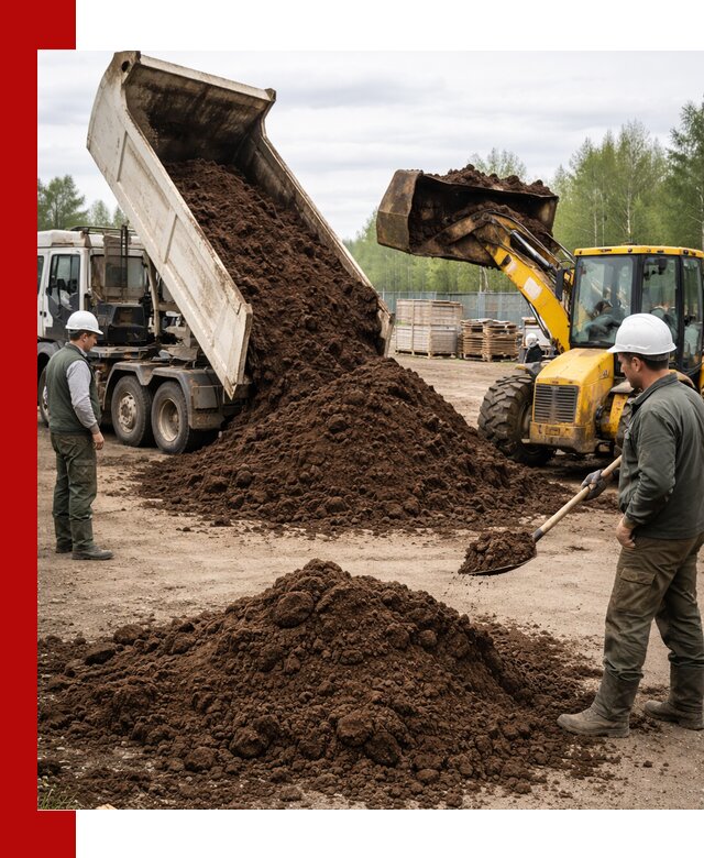 Доставка торфа оптом и в мешках в Назарове