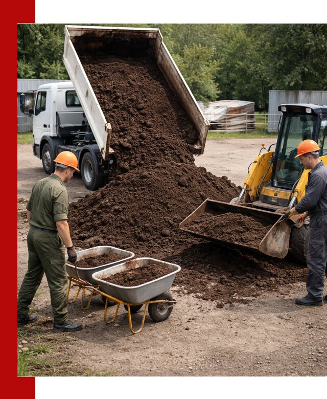 Доставка торфо-земляной смеси в Назарове для огорода и ландшафта