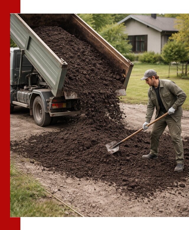 Чернозем для газона с доставкой в Назарове быстро и качественно