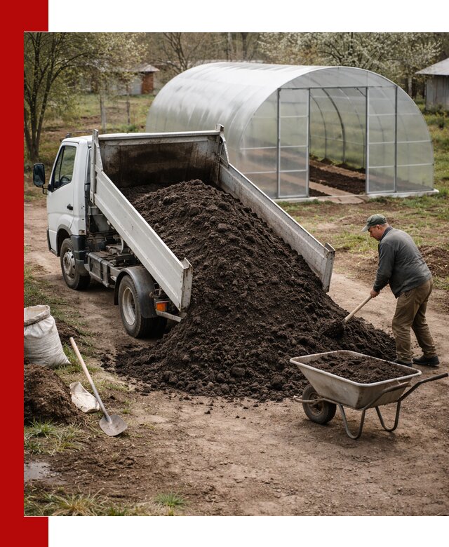 Чернозем для теплицы с доставкой в Назарове