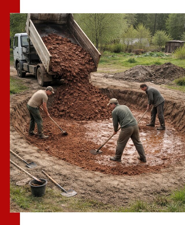 Купить качественную глину для пруда в Назарове