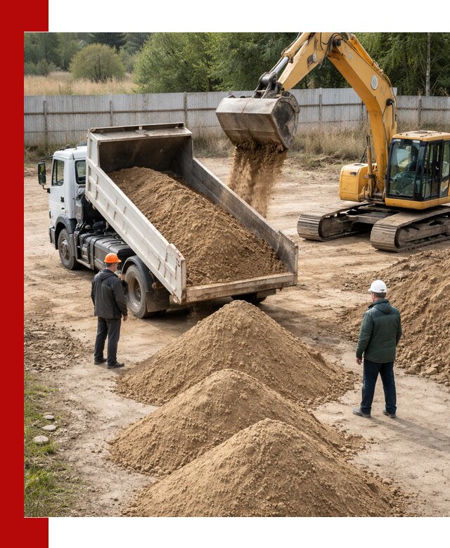 Доставка супеси вагонными и автопартиями в Назарове