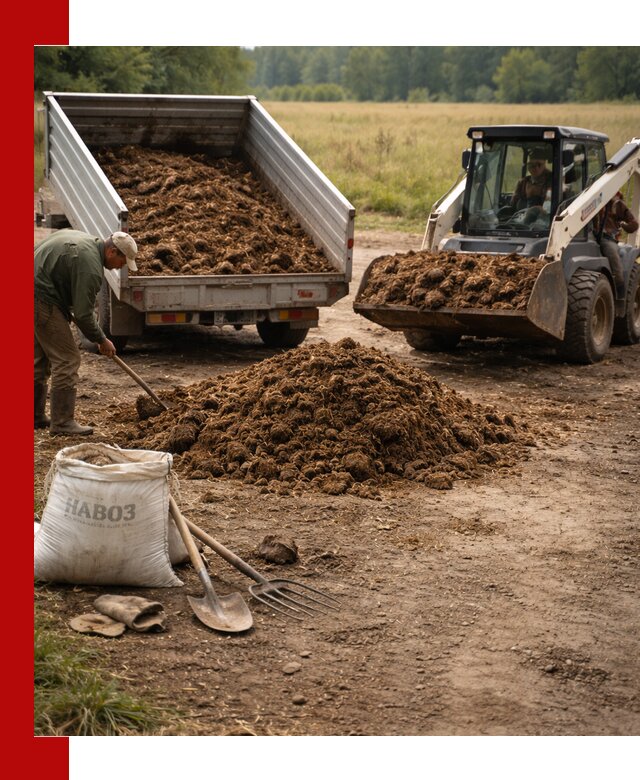 Доставка конского навоза в Назарове с разгрузкой и доставкой на объект