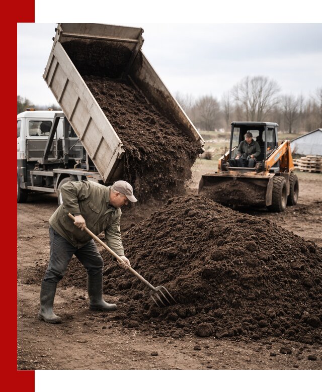 Доставка и продажа перегноя в Назарове быстро и дешево