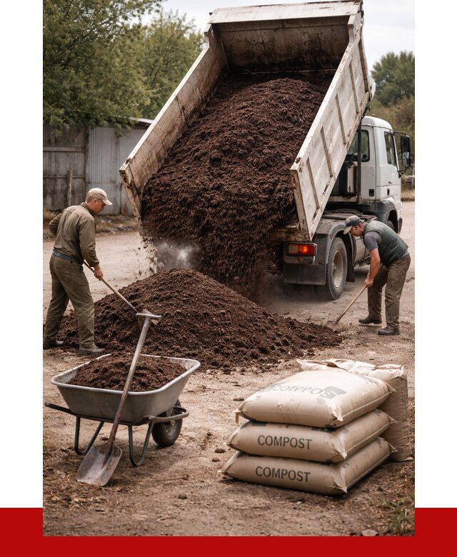 Купить компост в Назарове от 4317 р. за куб с доставкой | ПРОНЕРУДНрв