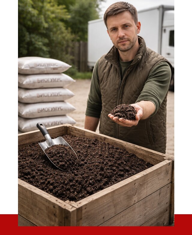 Купить биогумус в Назарове с доставкой от 8736 р. за куб | ПРОНЕРУДНрв