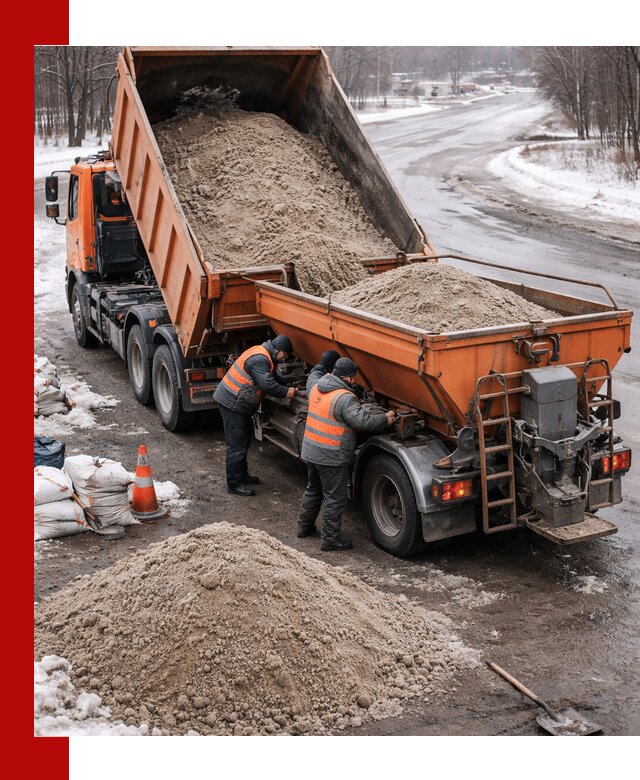Поставка и вывоз пескосоля в Назарове оптом и в розницу