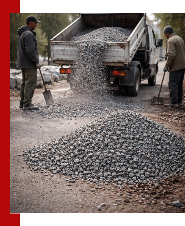 Гранитная крошка для посыпки дорог и тротуаров в Назарове