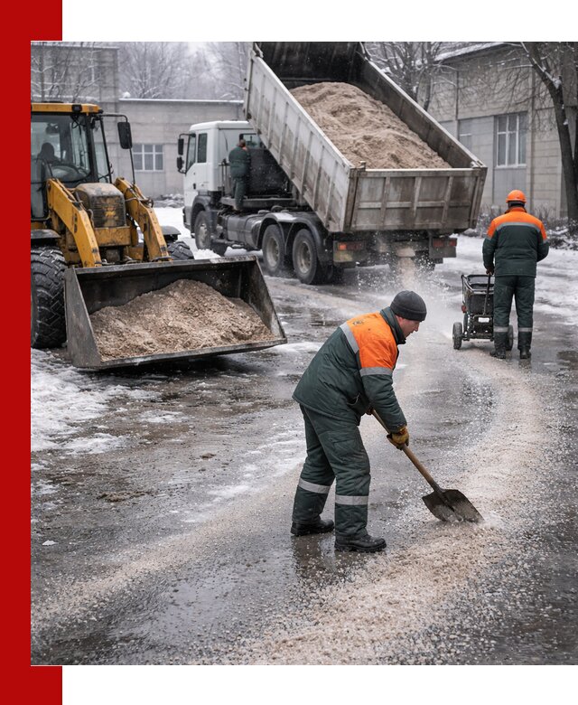 Реагент против гололеда с доставкой и нанесением в Назарове