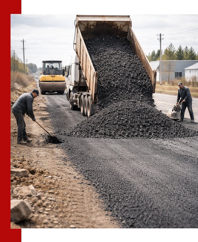 Асфальтовая крошка для дорог в Назарове — поставка и доставка