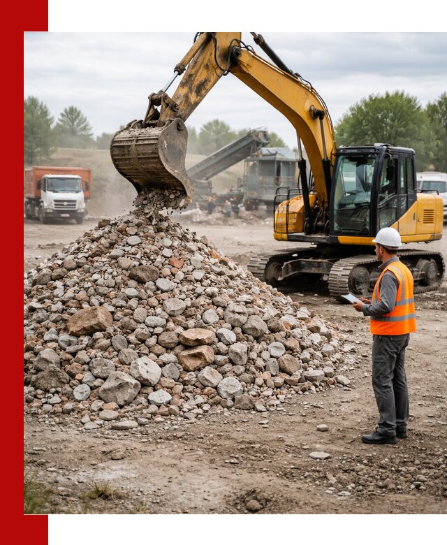 Доставка и вывоз строительного боя в Назарове